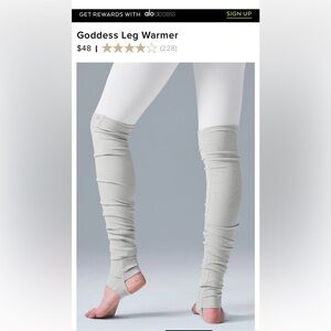 ALO Yoga Leg warmer XS/S in Dove Grey Heather